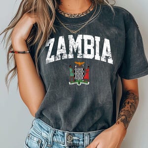 Zambia comfort colors tshirt, Zambia Shirt, Zambia tshirt, Zambia Gift, Zambia vacation, Zambia souvenir, Zambia friend gift, Zambia