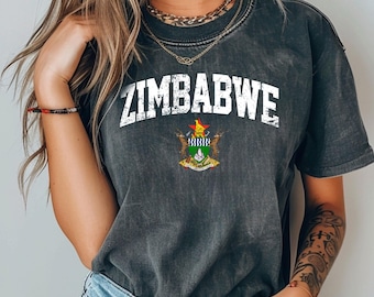 Zimbabwe comfort colors tshirt, Zimbabwe Shirt, Zimbabwe tshirt, Zimbabwe Gift, Zimbabwe vacation, Zimbabwe souvenir, Zimbabwe friend