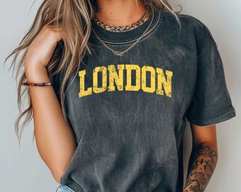 T-shirt Londen comfortkleuren, shirt Londen, shirt trip to London, cadeau Londen, vakantie Londen, reizen Londen, matching Londen, Londen,