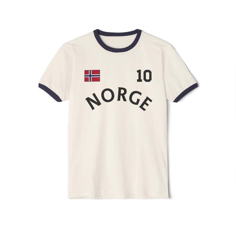 Norge tshirt, Norway Jersey Tee for Sports Fans, Norway fans gift, Norway world cup, Retro Norway jersey, world cup jersey image 3