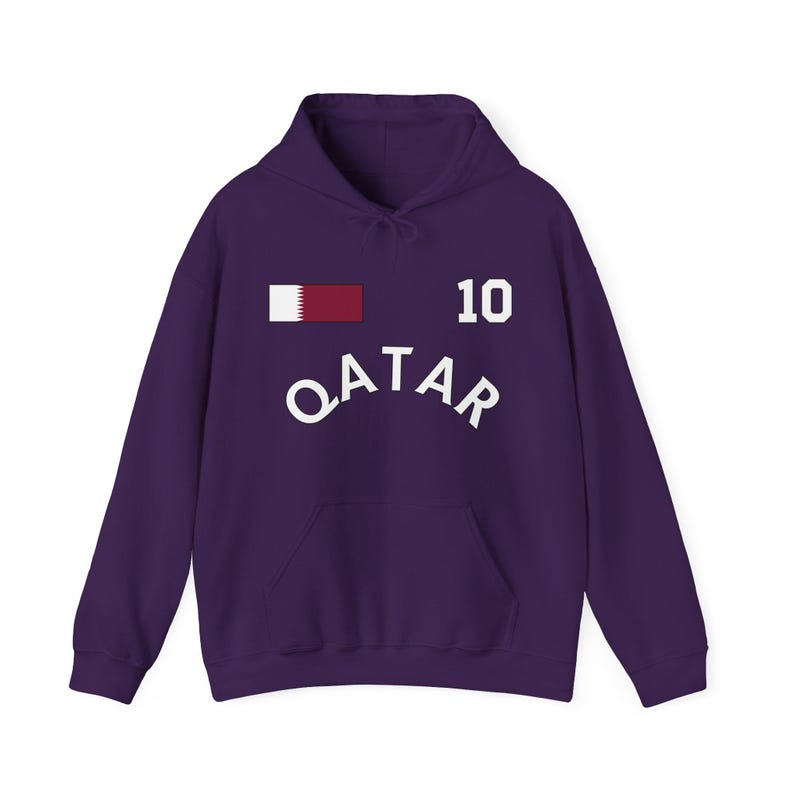 Felpa con cappuccio Qatar Coppa del Mondo, Maglietta Qatar, T-shirt Qatar, Regalo Qatar, Vacanza in Qatar, Souvenir Qatar, Regalo per amici Qatar, Qatar immagine 8