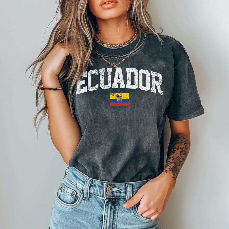 Ecuador Comfort Colors Tshirt, Necuador Shirt, Ecuador Gift, Ecuador ...
