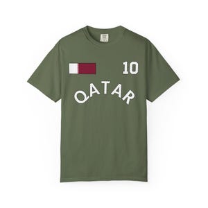 Camiseta de Qatar con colores cómodos para el Mundial, Camiseta de Qatar, Camiseta de Qatar, Regalo de Qatar, Vacaciones en Qatar, Recuerdo de Qatar, Regalo para un amigo de Qatar, Qatar imagen 3