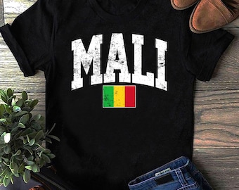 Camiseta do Mali, Camisa do Mali, Camiseta do Mali, Presente do Mali, Férias no Mali, Lembrança do Mali, Presente para um amigo do Mali, Camisa do Mali, Camiseta do Mali