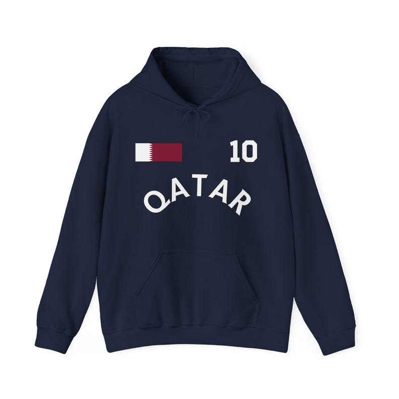 Felpa con cappuccio Qatar Coppa del Mondo, Maglietta Qatar, T-shirt Qatar, Regalo Qatar, Vacanza in Qatar, Souvenir Qatar, Regalo per amici Qatar, Qatar immagine 6