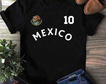 Camiseta do México, Camiseta da Seleção Mexicana para Fãs de Esportes, Presente para Fãs do México, Copa do Mundo do México, Camisa Retrô do México