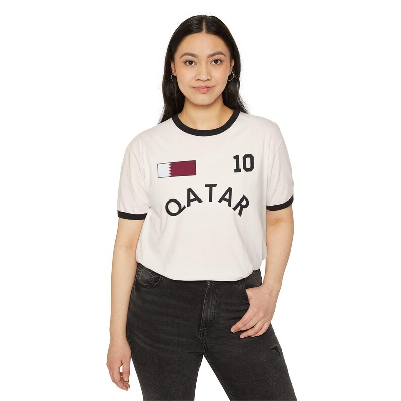 Katar WM-T-Shirt, Katar-Shirt, Katar-T-Shirt, Katar-Geschenk, Katar-Urlaub, Katar-Andenken, Katar-Freundgeschenk, Katar Bild 5