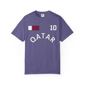 Camiseta de Qatar con colores cómodos para el Mundial, Camiseta de Qatar, Camiseta de Qatar, Regalo de Qatar, Vacaciones en Qatar, Recuerdo de Qatar, Regalo para un amigo de Qatar, Qatar imagen 6