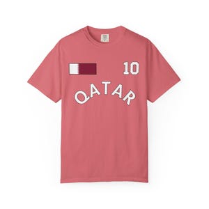 Camiseta de Qatar con colores cómodos para el Mundial, Camiseta de Qatar, Camiseta de Qatar, Regalo de Qatar, Vacaciones en Qatar, Recuerdo de Qatar, Regalo para un amigo de Qatar, Qatar imagen 7