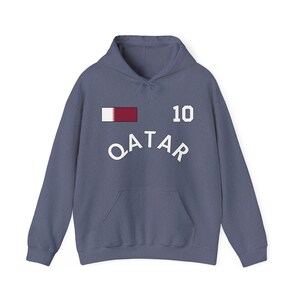Felpa con cappuccio Qatar Coppa del Mondo, Maglietta Qatar, T-shirt Qatar, Regalo Qatar, Vacanza in Qatar, Souvenir Qatar, Regalo per amici Qatar, Qatar immagine 7