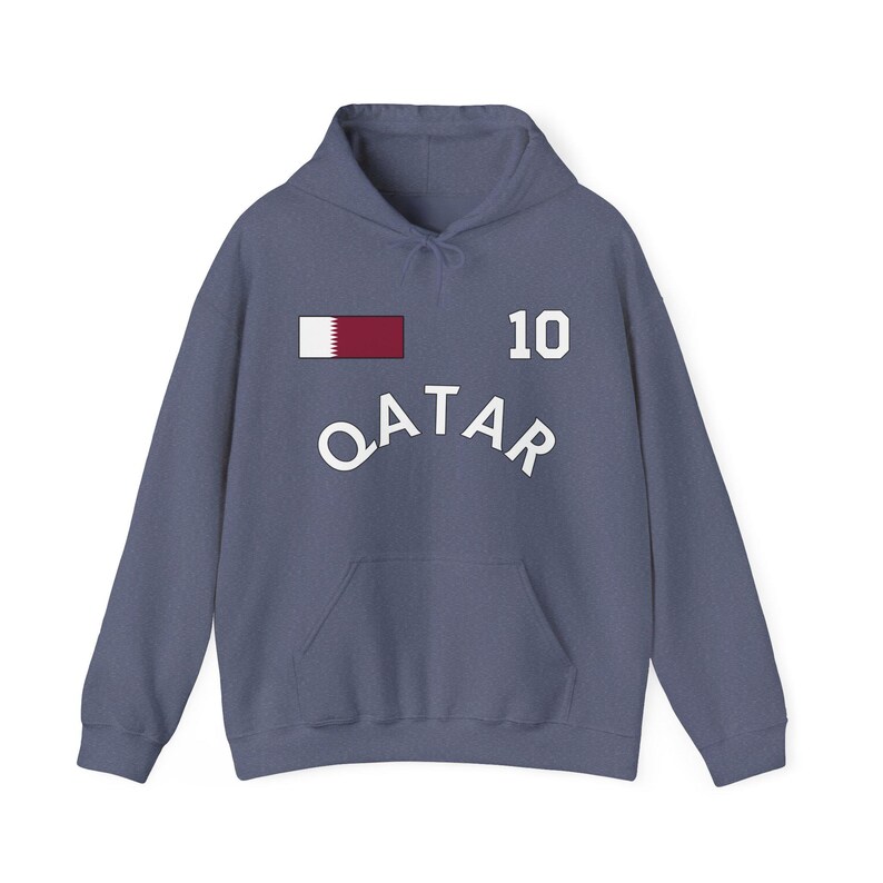 Felpa con cappuccio Qatar Coppa del Mondo, Maglietta Qatar, T-shirt Qatar, Regalo Qatar, Vacanza in Qatar, Souvenir Qatar, Regalo per amici Qatar, Qatar immagine 7