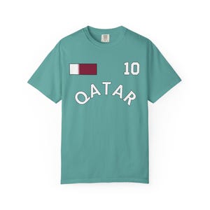 Camiseta de Qatar con colores cómodos para el Mundial, Camiseta de Qatar, Camiseta de Qatar, Regalo de Qatar, Vacaciones en Qatar, Recuerdo de Qatar, Regalo para un amigo de Qatar, Qatar imagen 9