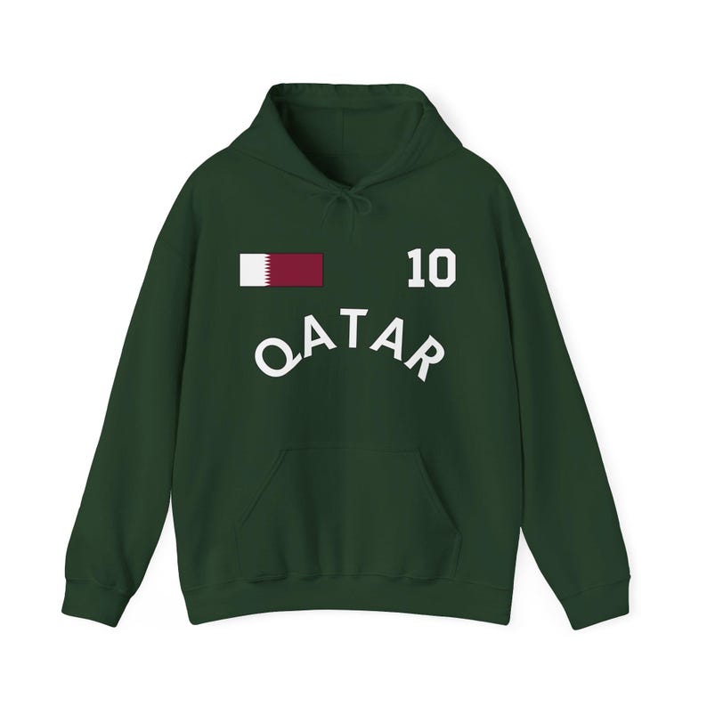 Felpa con cappuccio Qatar Coppa del Mondo, Maglietta Qatar, T-shirt Qatar, Regalo Qatar, Vacanza in Qatar, Souvenir Qatar, Regalo per amici Qatar, Qatar immagine 4