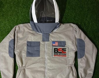 3-Layer Ventilated Beekeeping Suit: Ultra Protective Fencing Veil, Unisex