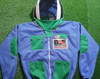 Ventilated Beekeeping Jacket with Fencing Veil | 3-Layer Mesh Bee Suit