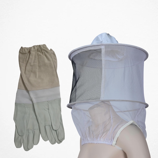 Conjunto de velo y guantes para apicultura: Equipo de protección para apicultores