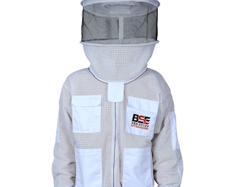 Ventilated Beekeeping Jacket: 3-Layer Sting Proof Bee Suit