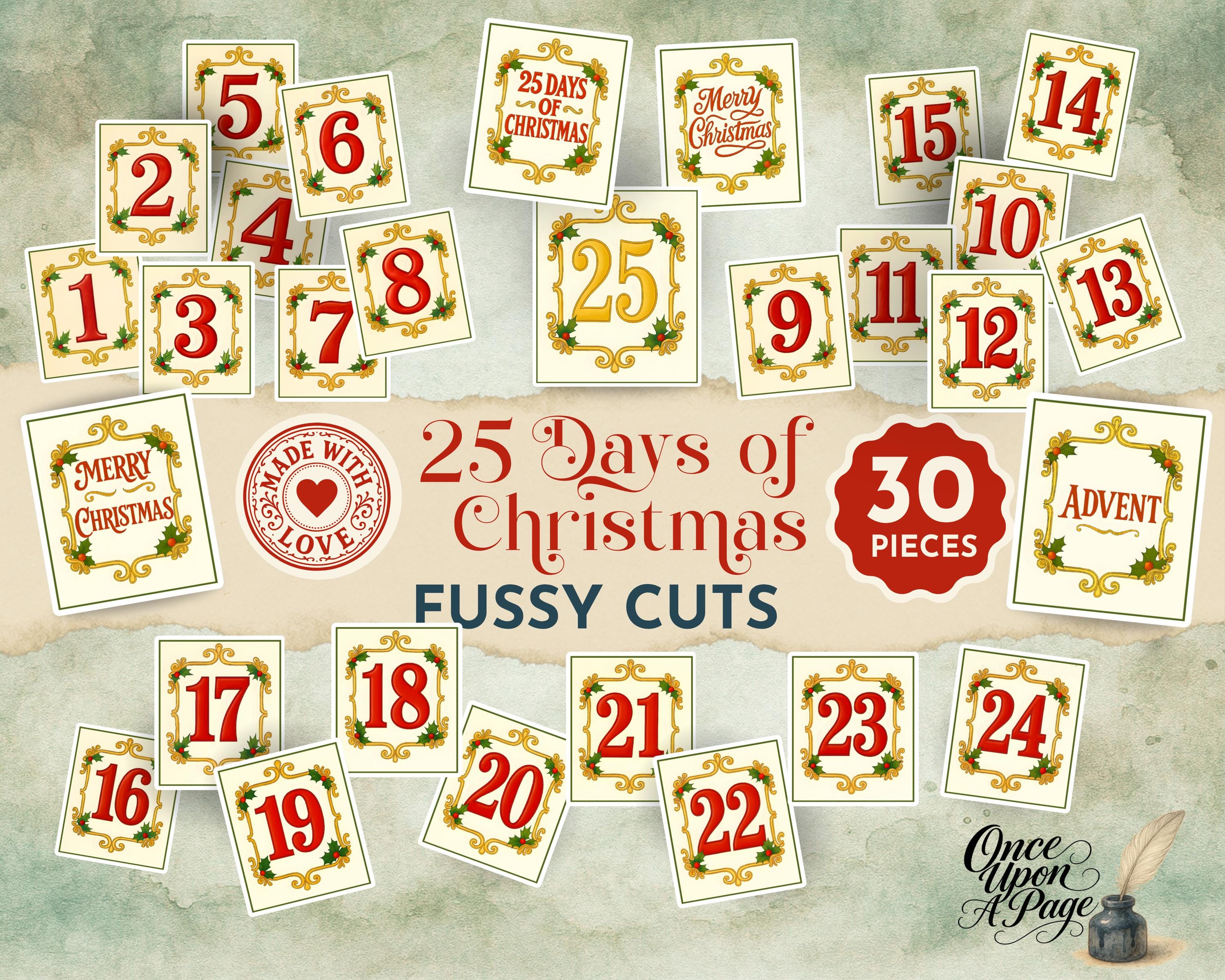Advent Christmas Junk Journaling, Junk Journal Advent, 25 Days of ...