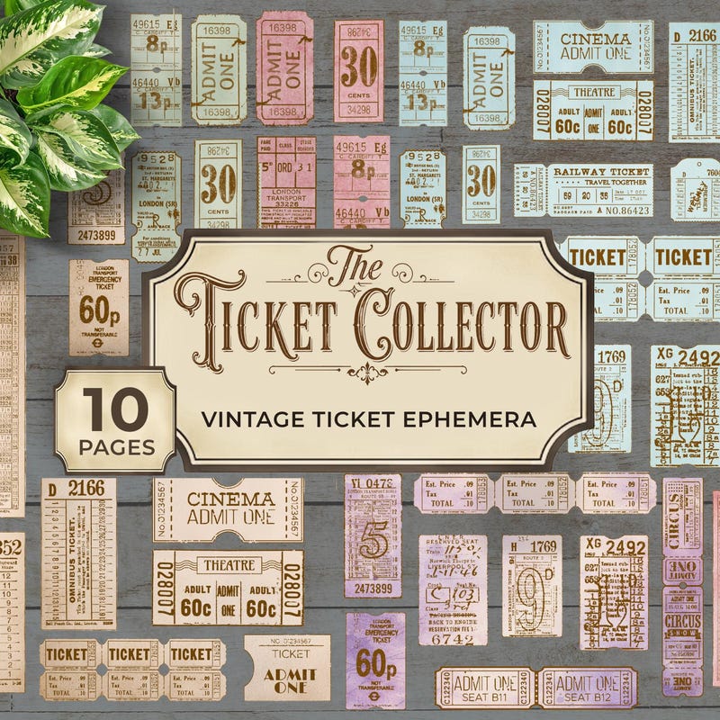 Vintage Ticket Stubs - Etsy