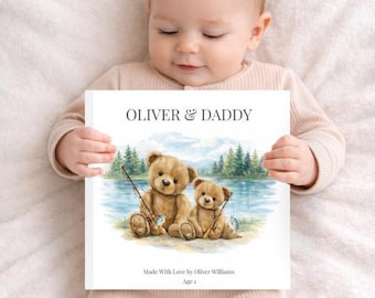 Fishing Gift for Dad, Custom Father’s Day Book, Personalized Daddy Fishing Story, Keepsake Gift from Child