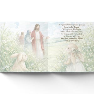 Personalisiertes Ostergeschichtenbuch für Kinder, christliches Andenken für Kinder, vom Glauben gefülltes Ostergeschenk, Hardcover oder Softcover Bild 16