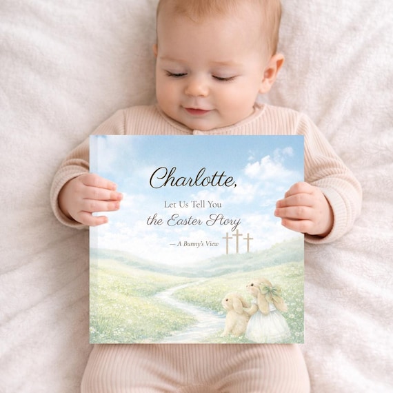 Personalized Easter Story Book for Kids, Christian Children’s Keepsake, Faith-Filled Easter Gift, Hardcover or Softcover