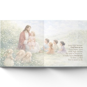 Personalisiertes Ostergeschichtenbuch für Kinder, christliches Andenken für Kinder, vom Glauben gefülltes Ostergeschenk, Hardcover oder Softcover Bild 14