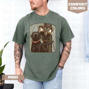 Labrador Retriever Comfort Colors Duck Hunting T Shirt | Lab Retrieving Duck | Duck Hunting | Hunting Dog Shirt | Waterfowl Shirt