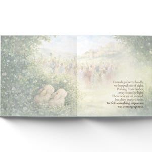 Personalisiertes Ostergeschichtenbuch für Kinder, christliches Andenken für Kinder, vom Glauben gefülltes Ostergeschenk, Hardcover oder Softcover Bild 13