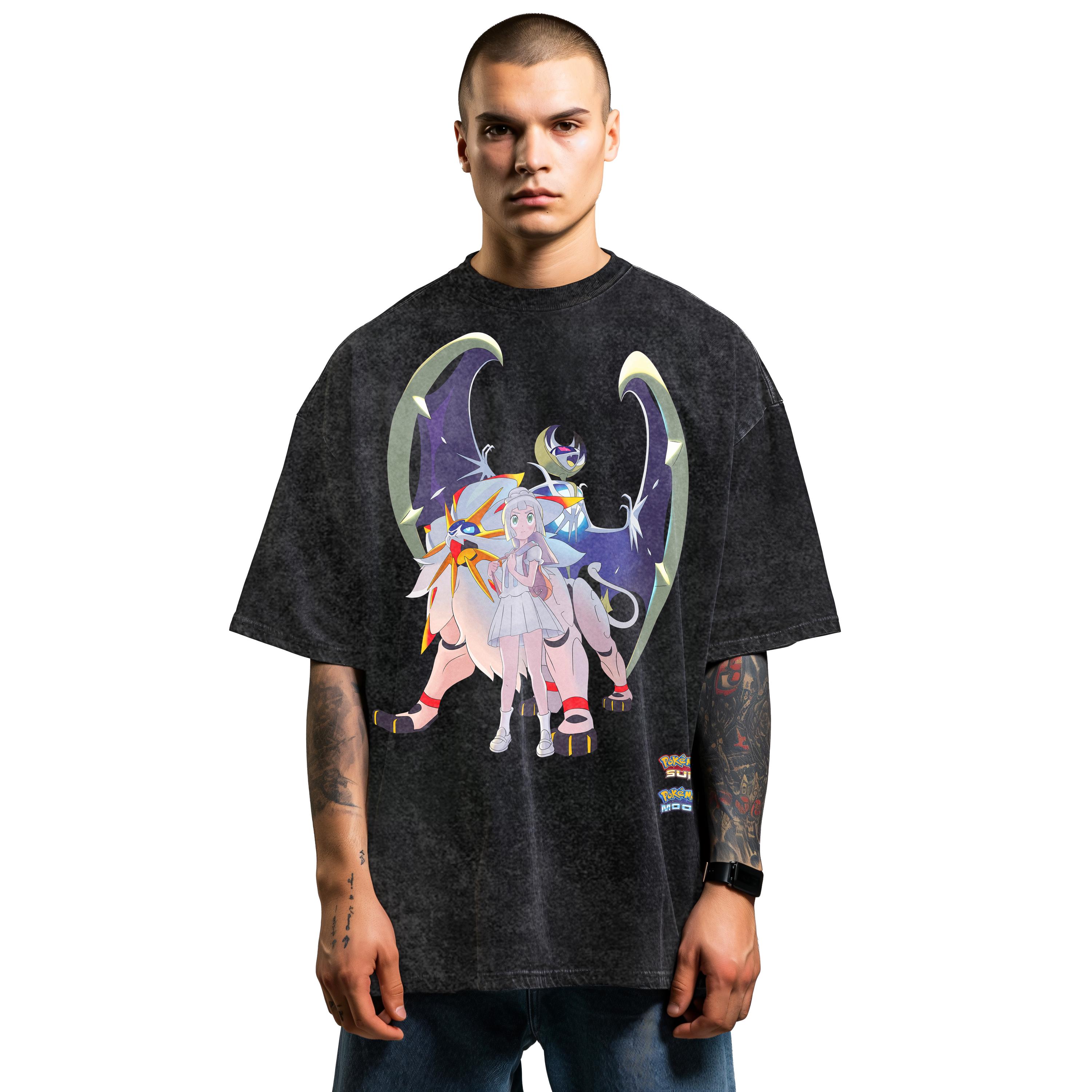 Lunala/solgaleo/lillie Pokemon Sun and Moon Inspired - Acid Wash 