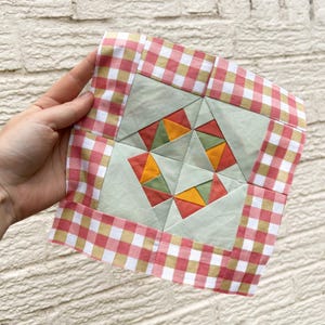Classic Modern Quilt Block Foundation Paper Piece Pattern - FPP - Confident Beginner Pattern - Modern Lines