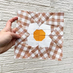Flower Petals Quilt Block - Daisy - Foundation Paper Piecing Template - Sewing Pattern - Easy Beginners - Heart Quilt Patter - FPP Pattern