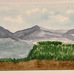 Original ACEO Watercolor Painting – 3.5x2.5 Mini Art Card – Hand-Painted Collectible – Small Format Artwork –OOAK (One of a Kind)