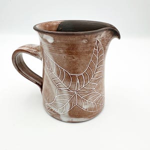 Vintage Studio Pottery Jug, 1970s Milk Jug, Signed, Vintage Creamer