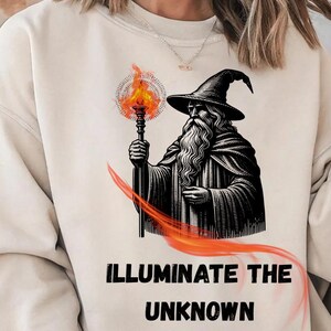 Fantasy Wizard Illustration  PNG , Digital Design - Fantasy Sublimation Digital T-shirt Sweatshirt desig,İnstant Download Digital Art