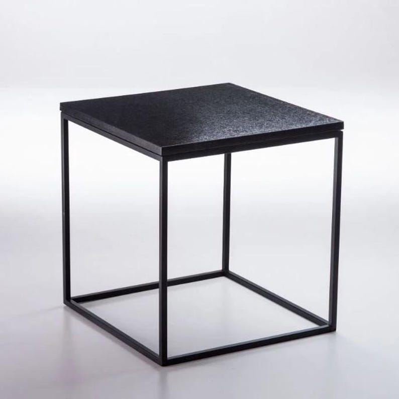 Metal Structure Minimalist Side-table End-table Iron and Brazilian ...