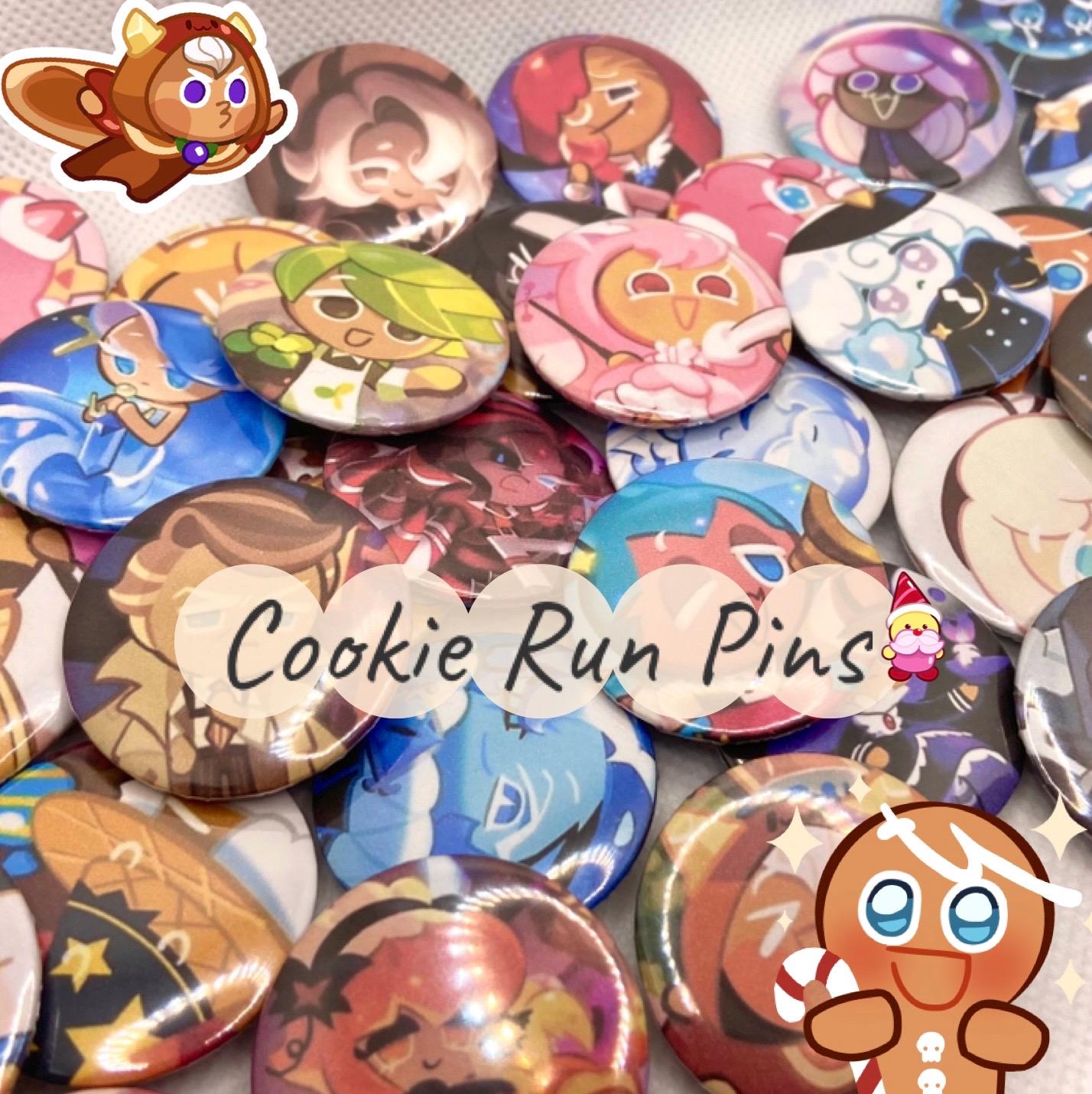 Cookie Run Cute Custom Character Pins Pure Vanilla 3rd Vers - Made To Order