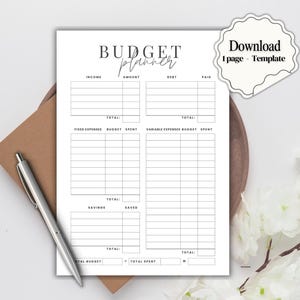 a5 budget planner | A5 planner dashboard | baby budget tracker | budget planner pink | printable finance insert | instant download