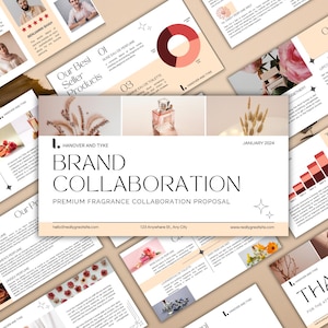 Modern Brand Pitch Deck Template: Canva Editable Slides (Digital Download)