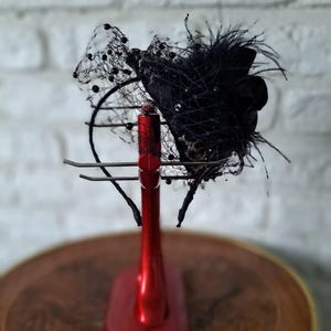 Leopard-print Vintage-styled fascinator