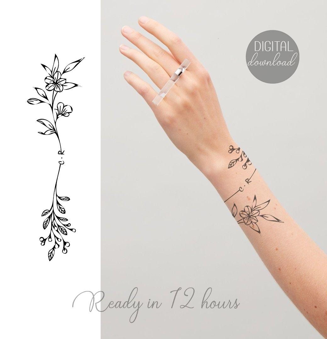 Uncommon Girly Wrap Wrist Tattoo Ideas