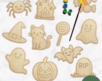 SVG Digital File Halloween Set | Paint & Coloring | Kids Activity | Laser Cutting | xTool | Cricut | Beginners friendly