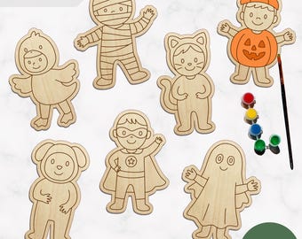 SVG Digital File Halloween Costumes | Paint & Coloring | Kids Activity | Laser Cutting | xTool | Cricut | Beginners friendly