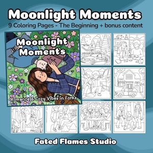 Bundle The Beginning - Moments au clair de lune : romance et ambiance cosy à Forks, livre PDF à colorier numérique