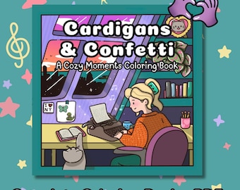 Livre à colorier Cardigans et confettis Cosy Moments (téléchargement PDF)