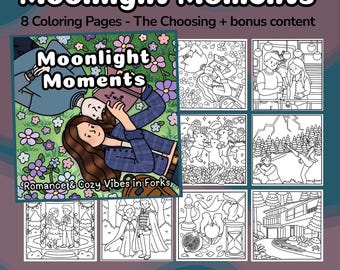 Lot Choisir – Moments au clair de lune : coloriages romantiques surnaturels douillets à télécharger au format PDF