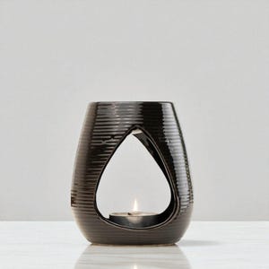 Handmade Ceramic Oil Burner: Turkish Aroma Diffuser for Home & Meditation