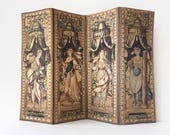 Miniature Room Screen of 18th Century Royal Court in Dollhouse 1 12 Scale