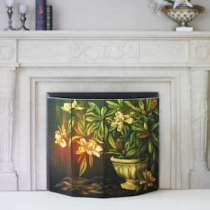 Fire Screen Dollhouse Paper Miniature Floral Urn Design 1:12 scale