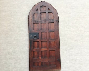 Miniature Gothic Arched Faux Prop PAPER  Door in Several Scale Sizes